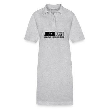 Junkologist: One Man's Junk Is Another Man's - Stanley/Stella Frauen Bio-Polokleid PAIGER - Grau meliert - Vorne