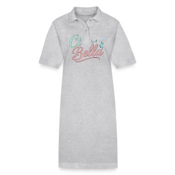 Ciao Bella - Stanley/Stella Frauen Bio-Polokleid PAIGER - Grau meliert - Vorne