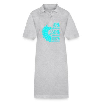 Trouble anxieux Trouble anxieux - Robe polo bio PAIGER Stanley/Stella Femme - gris chiné - Devant