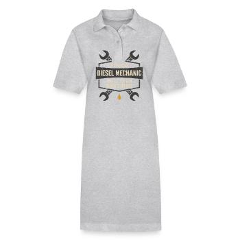 Mécanique diesel Mécanique fière - Robe polo bio PAIGER Stanley/Stella Femme - gris chiné - Devant