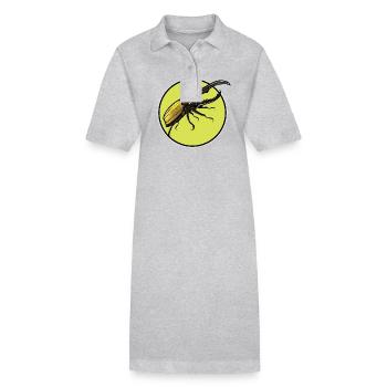 Hercule coléoptère - Robe polo bio PAIGER Stanley/Stella Femme - gris chiné - Devant