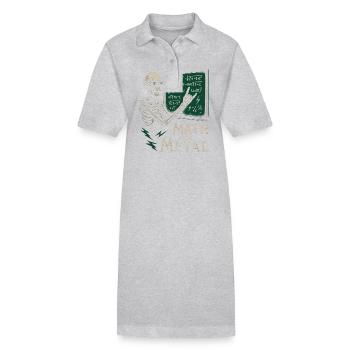 Mathe Ist Metal Skelett Tafel Rock - Stanley/Stella Frauen Bio-Polokleid PAIGER - Grau meliert - Vorne