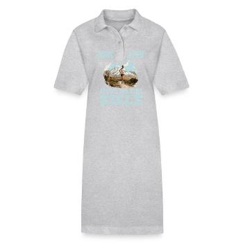 Durchhalten Setze Dir Neue Ziele Motivation Lauf - Stanley/Stella Frauen Bio-Polokleid PAIGER - Grau meliert - Vorne