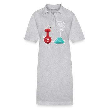 Forschung Chemie Chemiker Labor Sprüche Lehrer Uni - Stanley/Stella Frauen Bio-Polokleid PAIGER - Grau meliert - Vorne