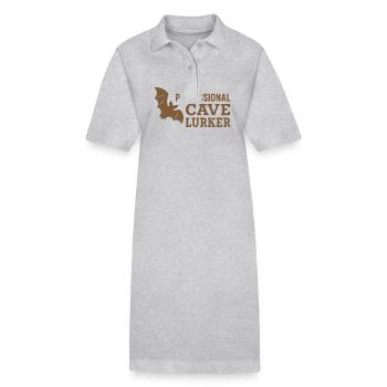 Spéléologie Science des grottes Spéléologie Etudiant Géologie - Robe polo bio PAIGER Stanley/Stella Femme - gris chiné - Devant