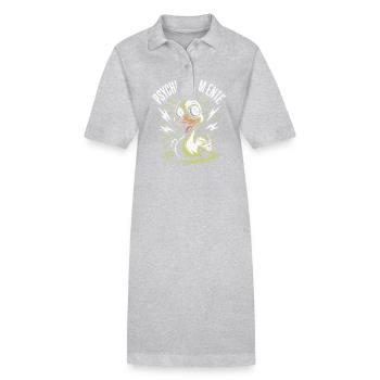 Psychically on the duck - Stanley/Stella PAIGER Organic Women’s Polo Dress - heather grey - Front