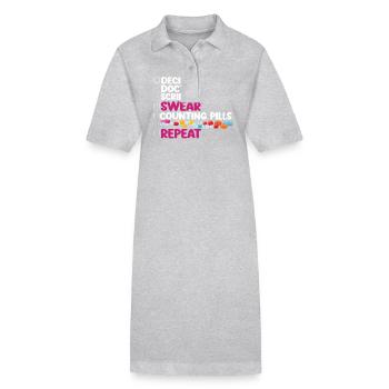 Pharmacy Tech Technician - Stanley/Stella Frauen Bio-Polokleid PAIGER - Grau meliert - Vorne