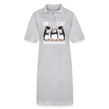 Die Lage Ist Besäufniserregend - Stanley/Stella Frauen Bio-Polokleid PAIGER - Grau meliert - Vorne