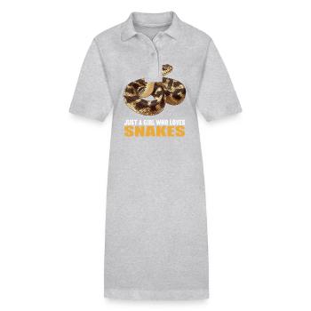 Serpents Serpent - Robe polo bio PAIGER Stanley/Stella Femme - gris chiné - Devant