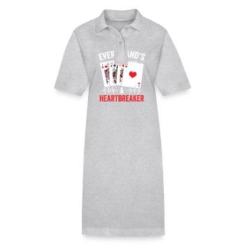 Binochle Heartbeat Pinochle Heartbeat Benoggel - Robe polo bio PAIGER Stanley/Stella Femme - gris chiné - Devant