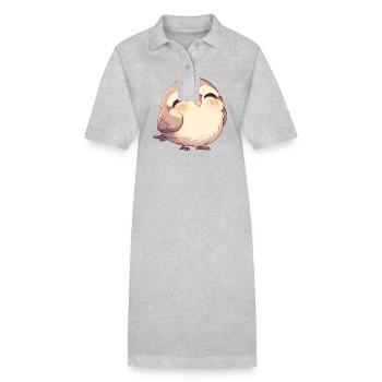 Sparrows Sparrow - Stanley/Stella PAIGER Organic Women’s Polo Dress - heather grey - Front