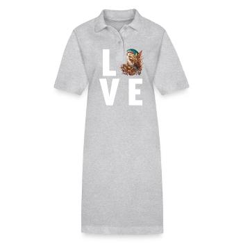 Sparrows Sparrow - Stanley/Stella PAIGER Organic Women’s Polo Dress - heather grey - Front