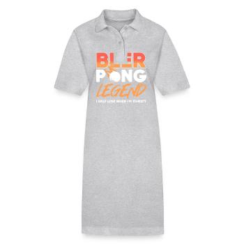 Beerpong Beer Pong Beer Pong Légende - Robe polo bio PAIGER Stanley/Stella Femme - gris chiné - Devant