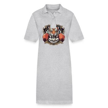 Tiger Boxer MMA - Stanley/Stella PAIGER Organic Women’s Polo Dress - heather grey - Front