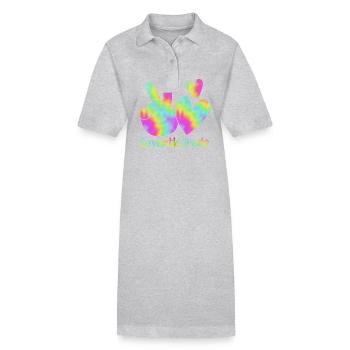 7. Klasse - Stanley/Stella Frauen Bio-Polokleid PAIGER - Grau meliert - Vorne