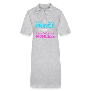 Gender Reveal - Stanley/Stella Frauen Bio-Polokleid PAIGER - Grau meliert - Vorne