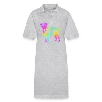 Retriever de la baie de Chesapeake - Robe polo bio PAIGER Stanley/Stella Femme - gris chiné - Devant