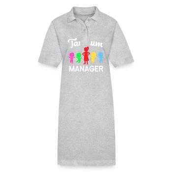 Éducation maternelle Éducateur Éducateur - Robe polo bio PAIGER Stanley/Stella Femme - gris chiné - Devant