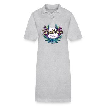 Majorque Crew Holidays - Robe polo bio PAIGER Stanley/Stella Femme - gris chiné - Devant