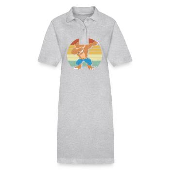 Werwolf - Stanley/Stella Frauen Bio-Polokleid PAIGER - Grau meliert - Vorne