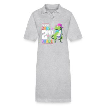 2e année - Robe polo bio PAIGER Stanley/Stella Femme - gris chiné - Devant