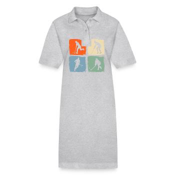 Joueurs de hockey sur gazon Hockey sur gazon - Robe polo bio PAIGER Stanley/Stella Femme - gris chiné - Devant