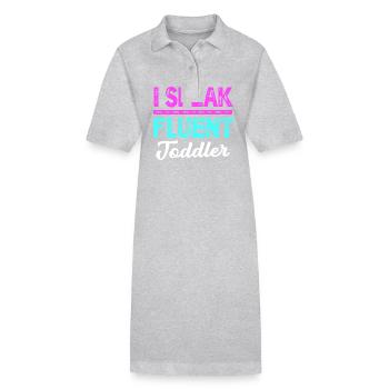 Éducation maternelle Éducateur Éducateur - Robe polo bio PAIGER Stanley/Stella Femme - gris chiné - Devant