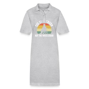 Rollstuhl - Stanley/Stella Frauen Bio-Polokleid PAIGER - Grau meliert - Vorne