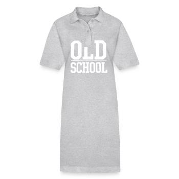 Old School - Robe polo bio PAIGER Stanley/Stella Femme - gris chiné - Devant