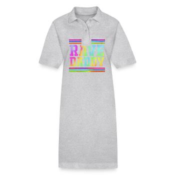 Rave Raver Musique techno Techno basse Table de mixage - Robe polo bio PAIGER Stanley/Stella Femme - gris chiné - Devant