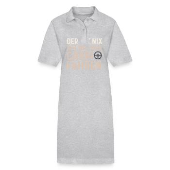 Der tut nix, der will nur Cabrio fahren Spruch - Stanley/Stella Frauen Bio-Polokleid PAIGER - Grau meliert - Vorne