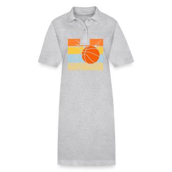 Basketballspieler Basketball - Stanley/Stella Frauen Bio-Polokleid PAIGER - Grau meliert - Vorne
