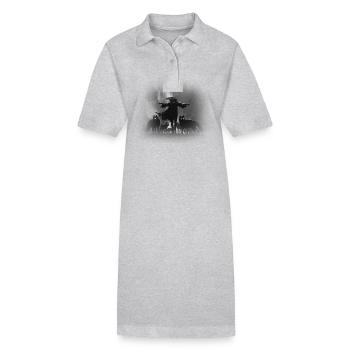 Wölfe - Stanley/Stella Frauen Bio-Polokleid PAIGER - Grau meliert - Vorne