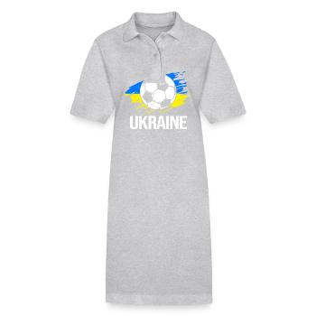 Ukraine - Stanley/Stella Frauen Bio-Polokleid PAIGER - Grau meliert - Vorne