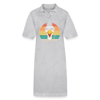 Gans - Stanley/Stella Frauen Bio-Polokleid PAIGER - Grau meliert - Vorne