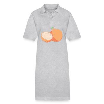 oignon - Robe polo bio PAIGER Stanley/Stella Femme - gris chiné - Devant