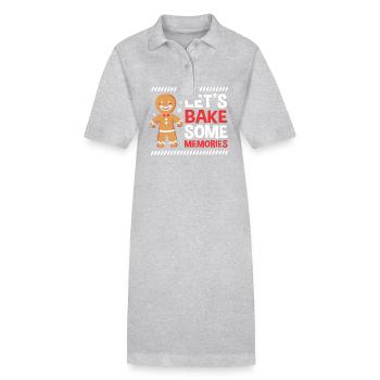 bonhomme en pain d’épice Coeur en pain d’épice Snacking en pain d’épice - Robe polo bio PAIGER Stanley/Stella Femme - gris chiné - Devant