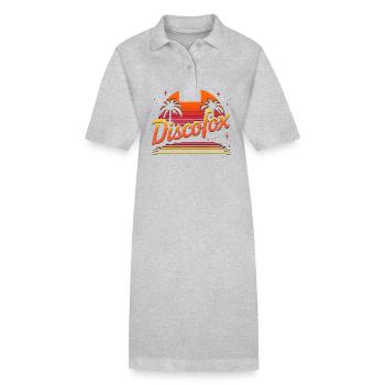 Discofox - Stanley/Stella PAIGER Organic Women’s Polo Dress - heather grey - Front