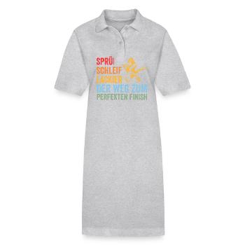 Car Painter Vehicle Painter Painter - Stanley/Stella PAIGER Organic Women’s Polo Dress - heather grey - Front