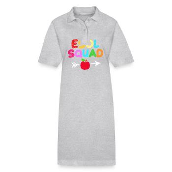 Professeur d’anglais Professeur d’anglais - Robe polo bio PAIGER Stanley/Stella Femme - gris chiné - Devant