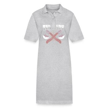 Axe - Stanley/Stella PAIGER Organic Women’s Polo Dress - heather grey - Front