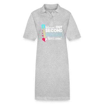 2e année - Robe polo bio PAIGER Stanley/Stella Femme - gris chiné - Devant