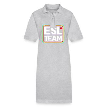 Professeur d’anglais Professeur d’anglais - Robe polo bio PAIGER Stanley/Stella Femme - gris chiné - Devant