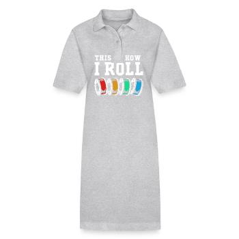 3D Druck Drucken Prototyp - Stanley/Stella Frauen Bio-Polokleid PAIGER - Grau meliert - Vorne