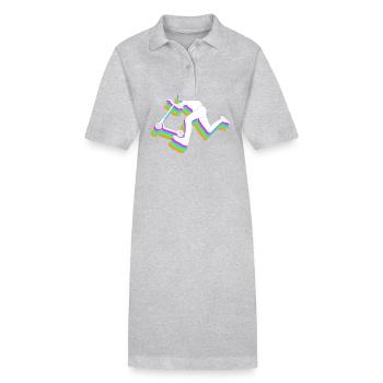 Scooter Roller - Stanley/Stella Frauen Bio-Polokleid PAIGER - Grau meliert - Vorne