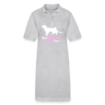Frettchen - Stanley/Stella Frauen Bio-Polokleid PAIGER - Grau meliert - Vorne