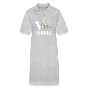 Frettchen - Stanley/Stella Frauen Bio-Polokleid PAIGER - Grau meliert - Vorne