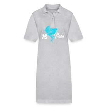 Tornado Birthday Fête d’anniversaire des enfants - Robe polo bio PAIGER Stanley/Stella Femme - gris chiné - Devant