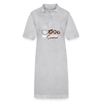 Tableau périodique - Robe polo bio PAIGER Stanley/Stella Femme - gris chiné - Devant