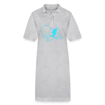 Ski Skiurlaub - Stanley/Stella Frauen Bio-Polokleid PAIGER - Grau meliert - Vorne
